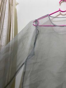 Sheer Gray Top till 34 and half