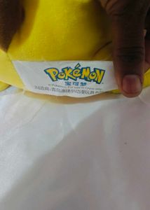 Cute Lying Pikachu Plush Toy – Soft Pokemon Sleepi