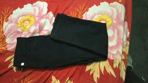 New With Tag Dark Black Wide Leg Jeans
