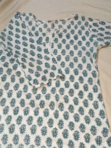 Floral Print Tunic Short Kurti
