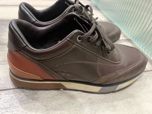 Zara Brown Leather Casual Shoes