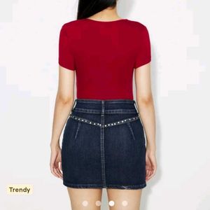 Cute Red Crop Top From Savana