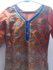 Orange Festive kurti