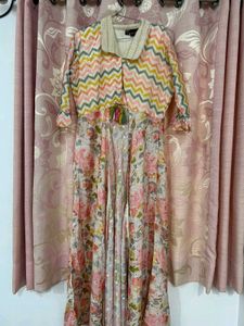 Pink Bandhani Skirt