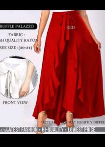 Ruffle Palazzo Pants