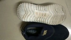 Navy Blue &#34;AIR&#34; Slip-On Kids Sneakers