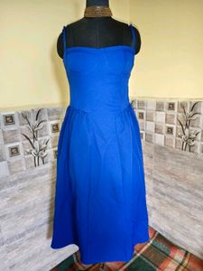 🎁Buy 2 Get 1 Free🎁Size Small Blue Midi Dress