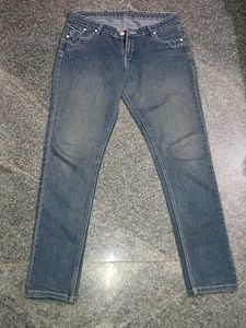 Vintage Embellished Waist Jeans