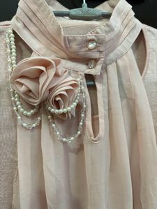 Peach/ Dull pink Colour Pre Winter Top