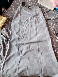 KOREAN LONG SKIRT- GREY