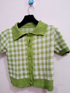 Cute Fluorescent Green Top