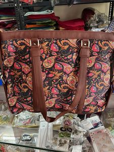 Paisley Print Tote Bag