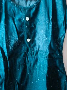Denim Sleeveless Kurti