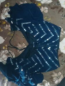 Red &amp; Black Lehenga Choli Set