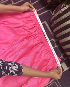 Wide Legged Ethnic Pink Silk  Palazzo Pants