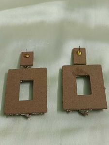 Card-board Earrings No. 1