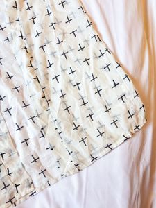 Black and white shrug