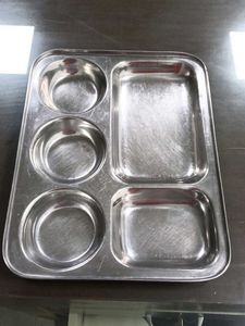 Compartment Stainless Steel Thali 2 Set