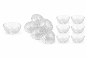 Vintage Glass Dessert Bowls (Set of 6)