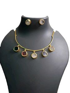 Colorful Stone Necklace Set