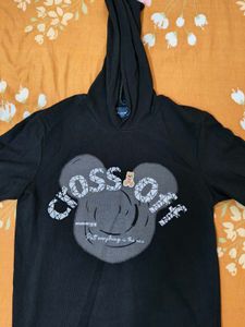 Cross Souls Black Graphic Hoodie