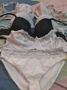 Combo Of  Five  Imported Fabric Bra