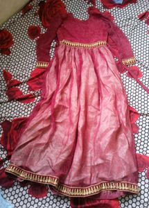 Maroon Ethnic Dress