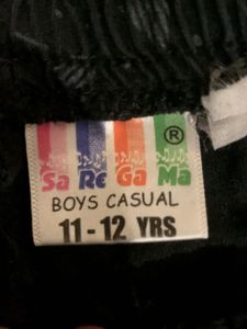 Men's Black Patterned Shorts