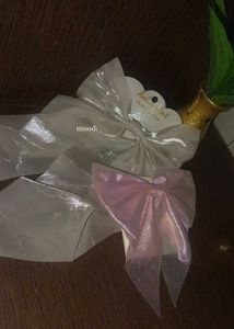 Combo Of White And Pink Bow Clips
