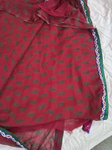 Beautiful Saari With Attached Blouse