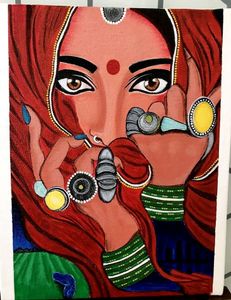 Beautiful Indian Women Folk Artwork