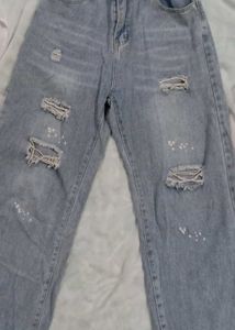 Distressed Flare Jeans