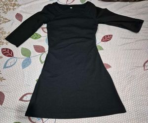 Black/Yellow T-Shirt Dress