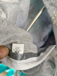Cute Blue &amp; Grey Party Dress