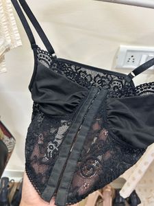 Black Lace Bustier