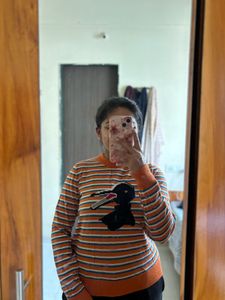 Striped Pullover Sweater