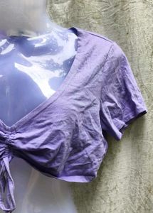 Cute Purple Crop Top