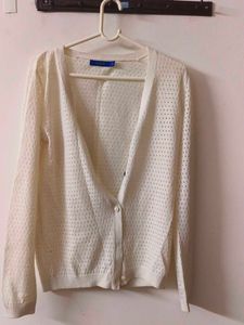 White Knit Cardigan