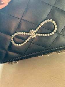 Styli Black Quilted Shoulder Bag