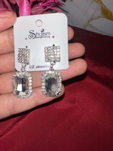 Sparkling Silver CZ Earrings…
