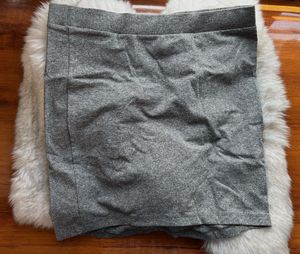 Gray Mini Skirt