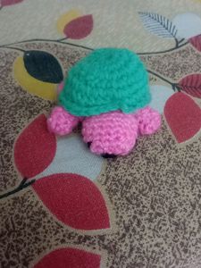 Crochet Mushroom Keychain
