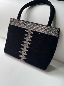 Black Sequin Handbag
