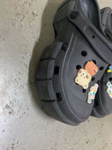 Black Clogs with Charms