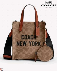 COACH RELAY TOTE BAG 17 IN SIGNATURE CANVAS*WD BOX