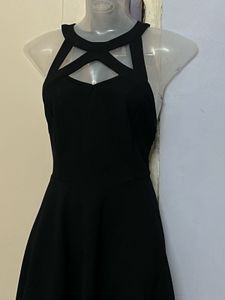 SHEIN BRANDED Chic Black Mini Dress