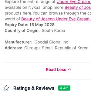 BOJ Revive Eye Serum