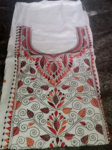 White Chikankari Kurti Piece... 🤍🤍🤍🤍