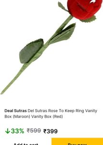 ROSE RING BOX ON SALE