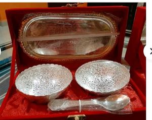 Silver Dinnerware Set